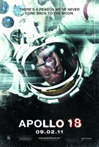 The movie poster from the movie Apollo 18.