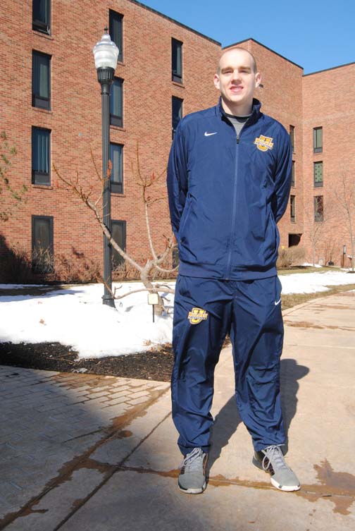 Wilkes University sophomore basketball player Steve Stravinski.