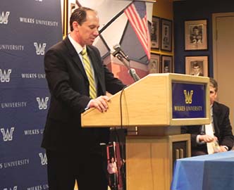 New Wilkes football coach Trey Brown.