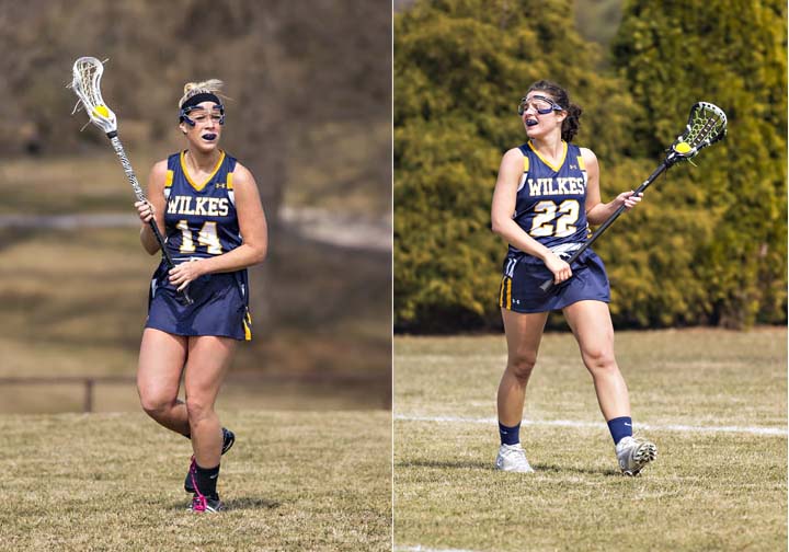 Pictured far left is sophomore Tori Kerr, On the right is senior Gabby Ford looking to pass the ball to a teammate.