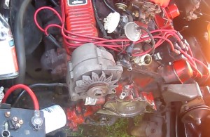 Front cover before being removed from the engine.