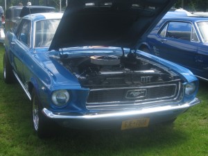 A 1966 Ford Mustang at a car show I attended over the summer