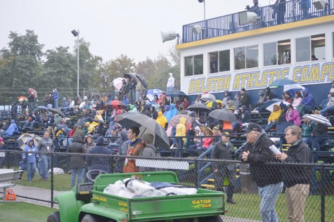 Rain and cold weather did not stop fans and alumni from supporting the Colonels and showing Wilkes spirit.