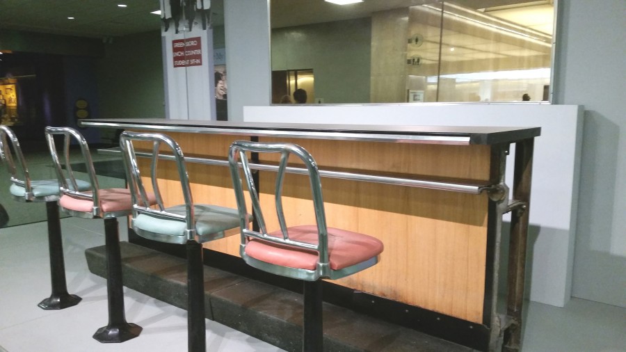 The Greensboro lunch counter from the F.W. Woolworth store in Greensboro, North Carolina, can be seen on display within the Smithsonian in Washington, D.C. It’s display serves as a reminder of the tremendous impact that four college students had on the nation. 