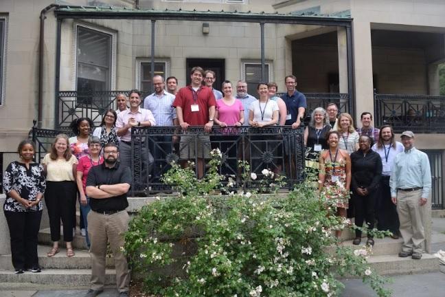Wenger, pictured in the bottom left side, along with 24 other applicants participated in the Council of Independent Colleges and Gilder Lehrman Institute of American History seminar in June. 