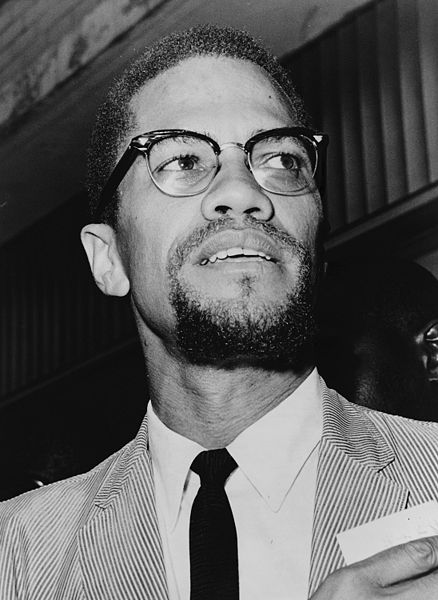 Malcolm X, an influential civil rights leader who was assassinated in New York on February 21, 1965.