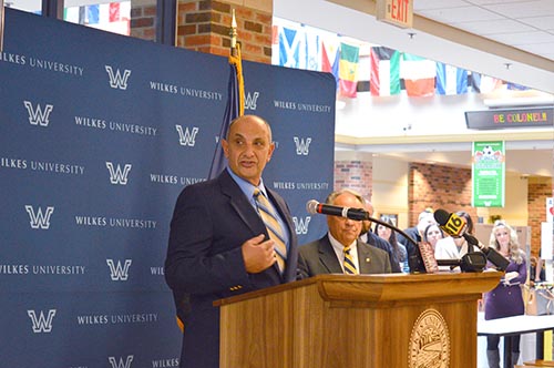Mayor Tony George spoke in depth about the relationship between Wilkes University and the city of Wilkes-Barre at a press conference in October announcing the planning for the South Campus Gateway. In January, it was announced that Wilkes will receive a $1 million grant from the Transportation Alternative Program, administered by the Pennsylvania Department of Transportation.
