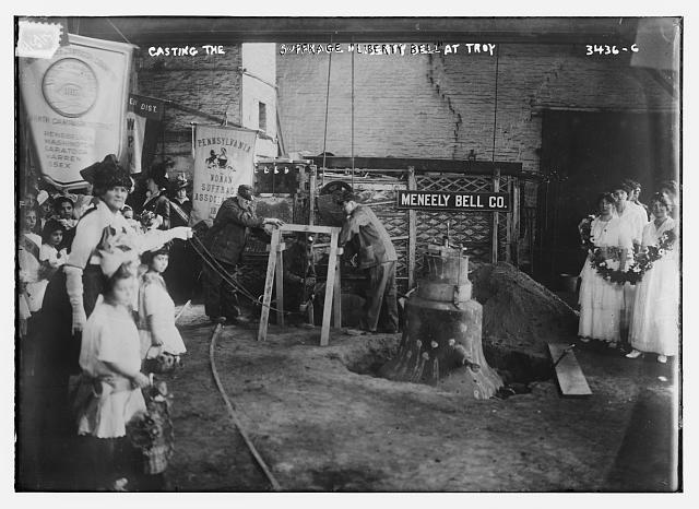 One of the photos Rofini shared from the Justice Bell’s tour of Pennsylvania.  The bell symbolizes Pennsylvanian Women’s struggle for suffrage in the 1910s. 