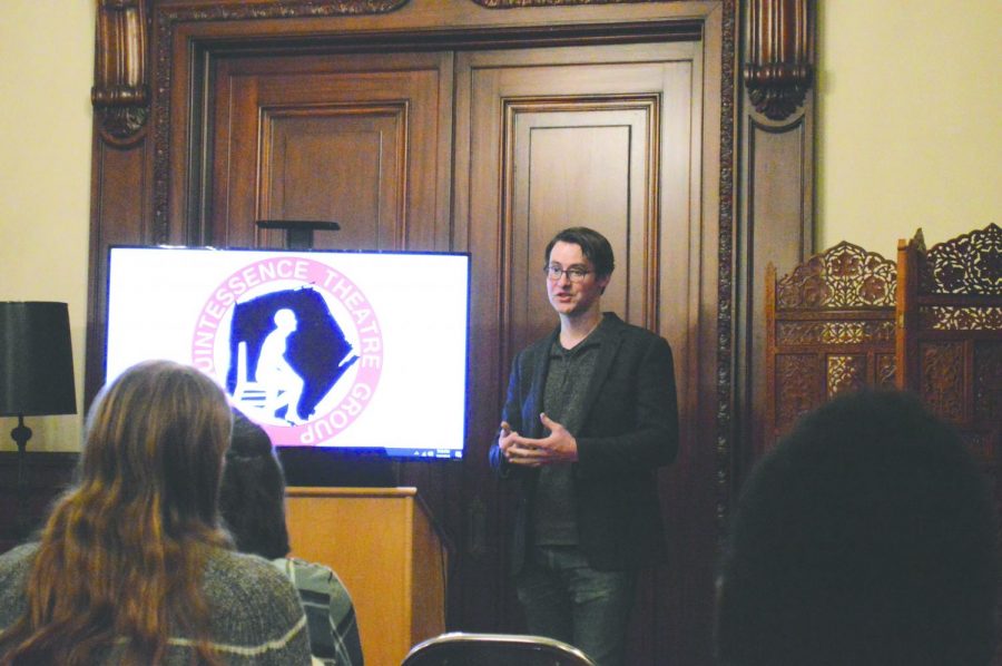 Alex Burns discussed topics such as his love for Shakespeare and writing plays.