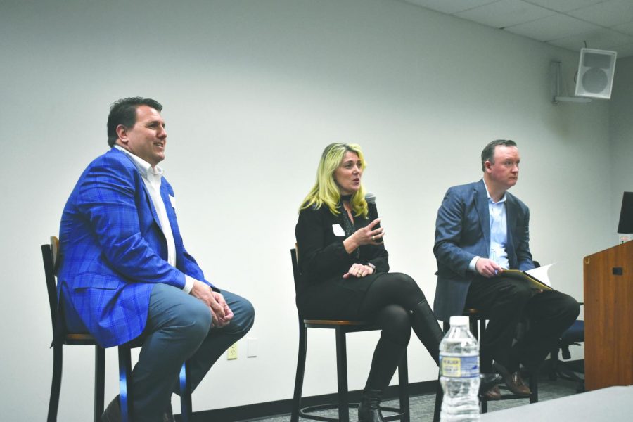 From left to right; Bob Mills, Maureen Mangan Mills and Daniel Haggerty.