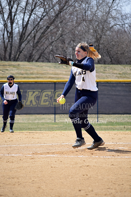 Sophomore Gracen Staunton delivers a pitch