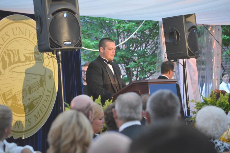 Kyle McHale thanked donors: It is because of you my college tuition is being paid... I can pursue my love of helping others.