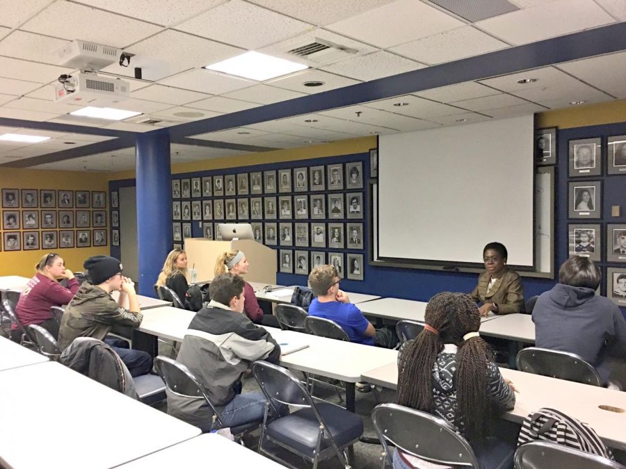 After her lecture, Stephens held a small and personal discussion with students.