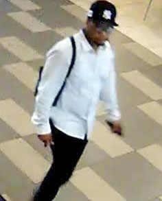 The male suspect pictured in the SUB.