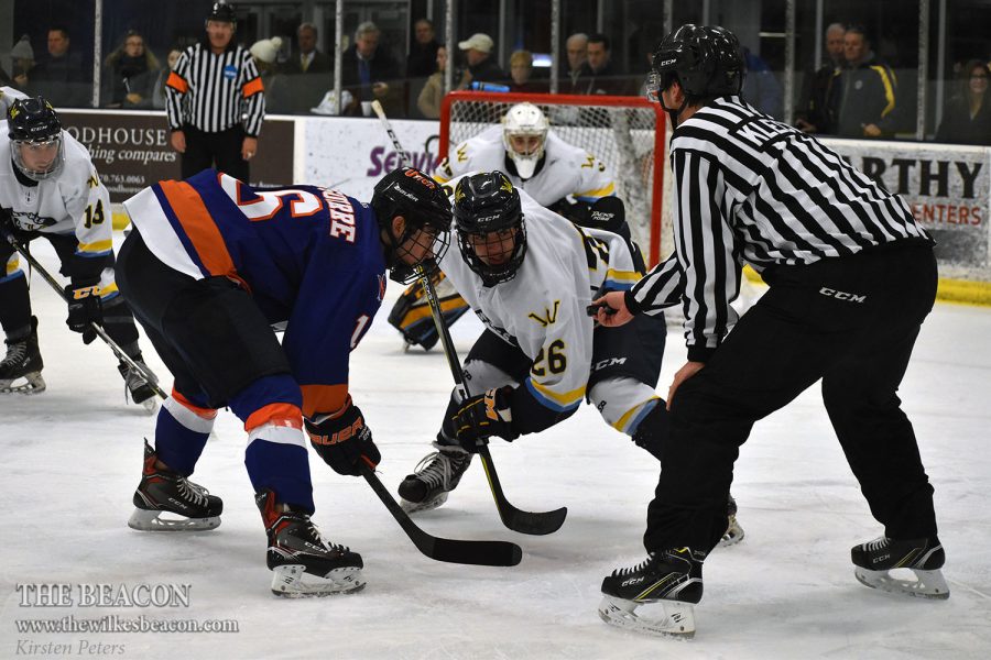 Wilkes fell to Utica College in the final four seconds of play on Dec. 7, but tied with Elmira College on Jan. 21 to secure their first place standing in the United Collegiate Hockey Conference (UCHC) over second-place Utica.