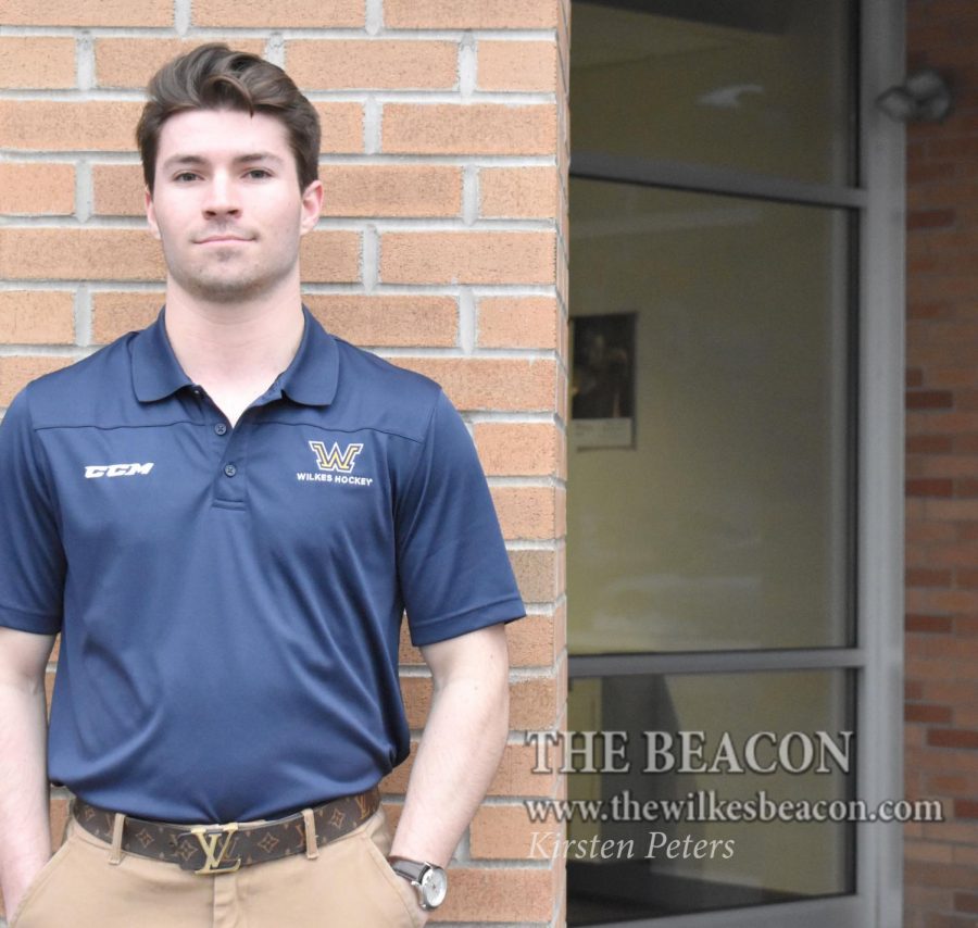 Tyler Barrow, freshman ice hockey player