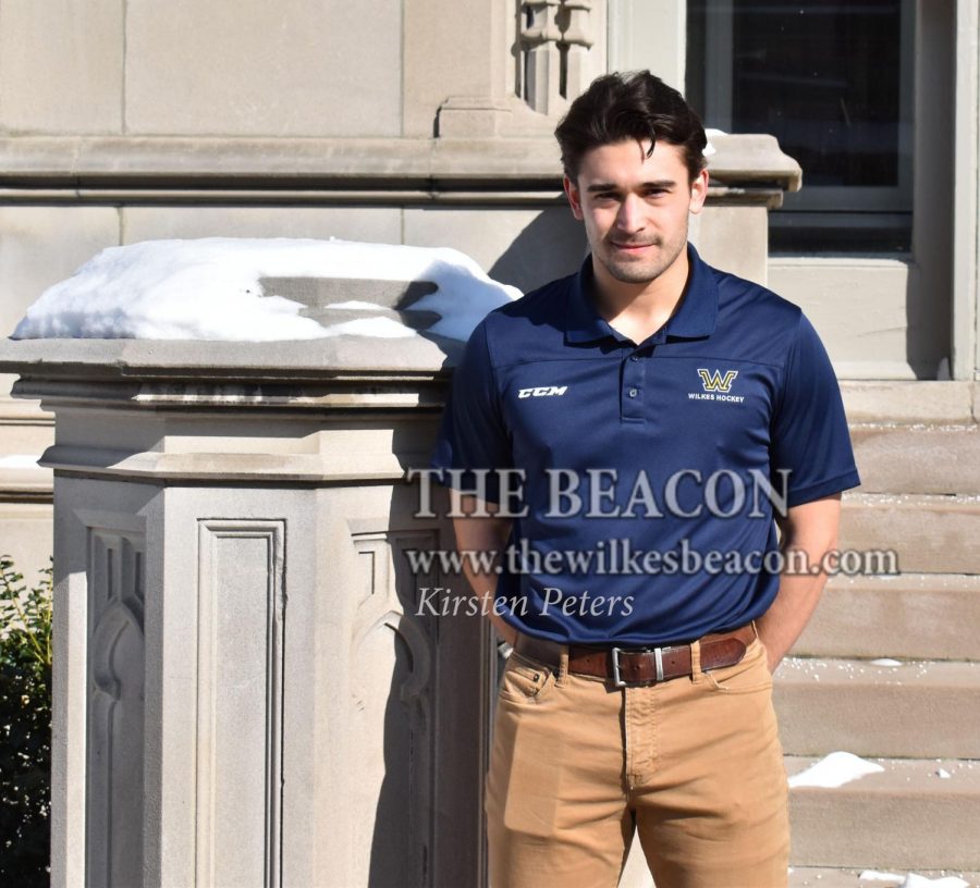 Brandon Gordon, freshman ice hockey player