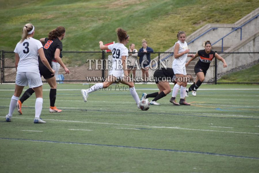 Sophomore Emily Bidelspach tied the game at 1-1 on a ball from 20-yards out that beat the Tigers goalie early in the second half.