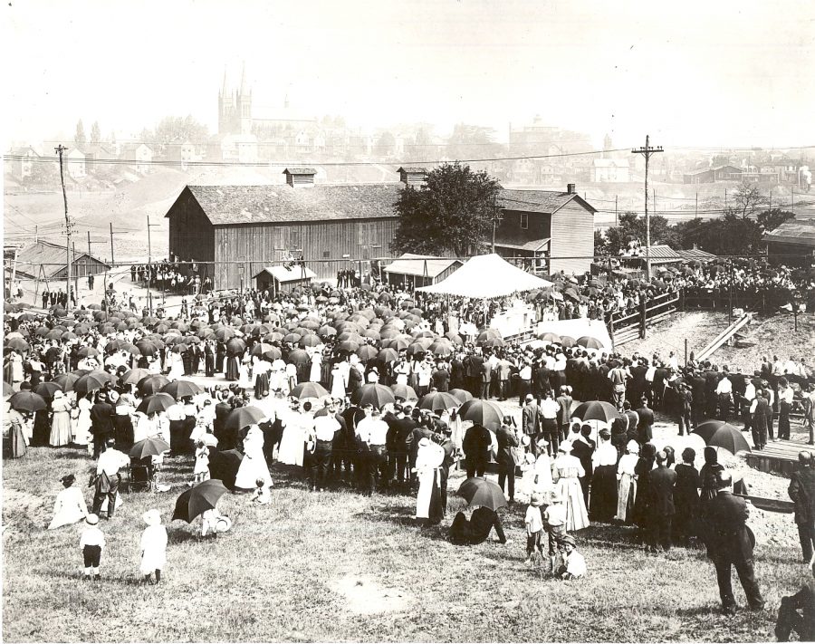 “Baltimore Memorial Service” details the aftermath of a mine explosion, highlighting just one of the dangers of mine work.