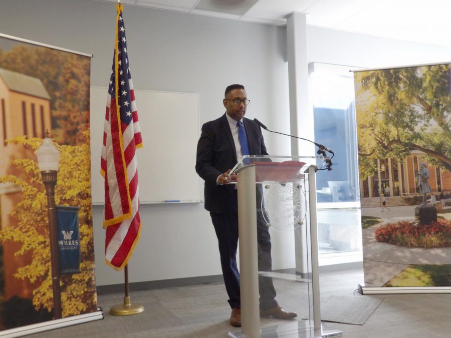 Dr. Leon John Jr., director of alumni engagement at East Stroudsburg University, discussed his experiences with diversity. 