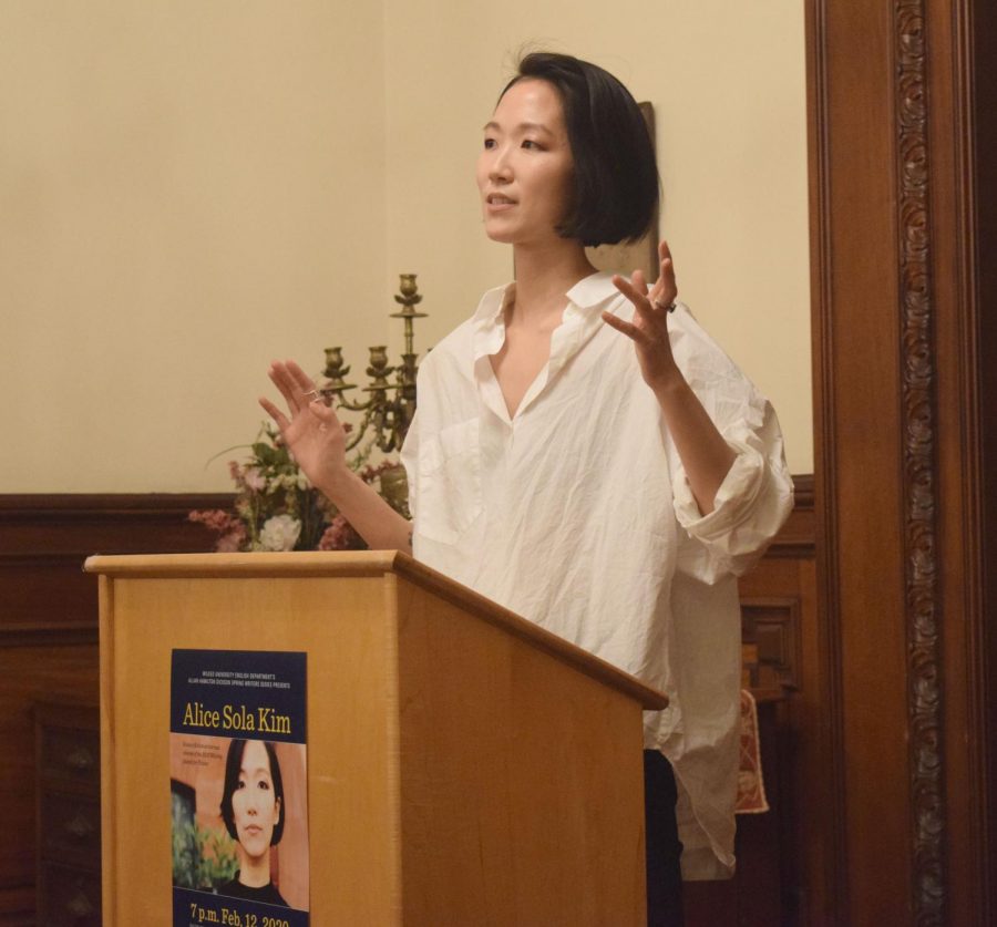 Alice Sola Kim spoke about her experience as a science fiction author writing short stories.