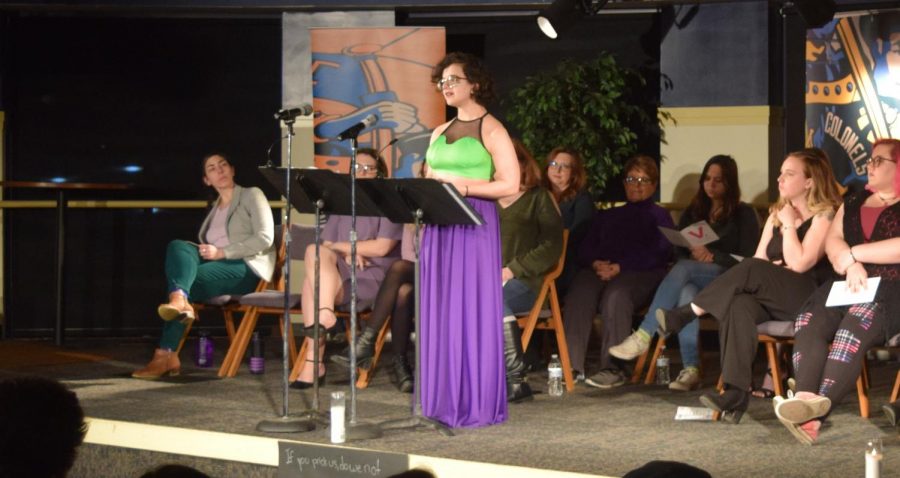 Brianna Schunk delivered multiple pieces, but her two solo acts were "Six Year Old Girl" and "The Woman Who Loved to Make Vaginas Happy."