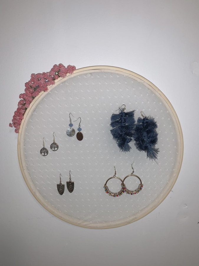 3) Once your embroidery hoop is complete, feel free to display it anywhere on your wall.