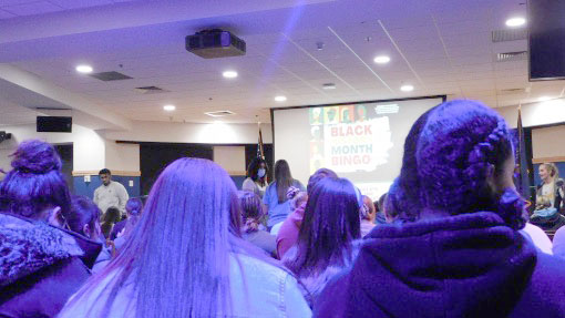 The Henry Student Center Ballroom filled up with students excited to play some bingo and win prizes.