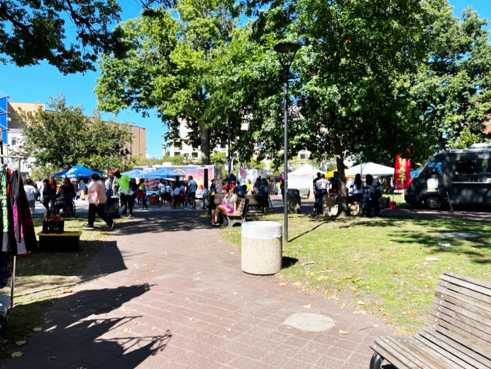 A+diverse+array+of+stands+and+vendors+at+the+Wilkes-Barre+Multicultural+Parade+and+Festival.+The+Public+Square+had+over+30+vendors.