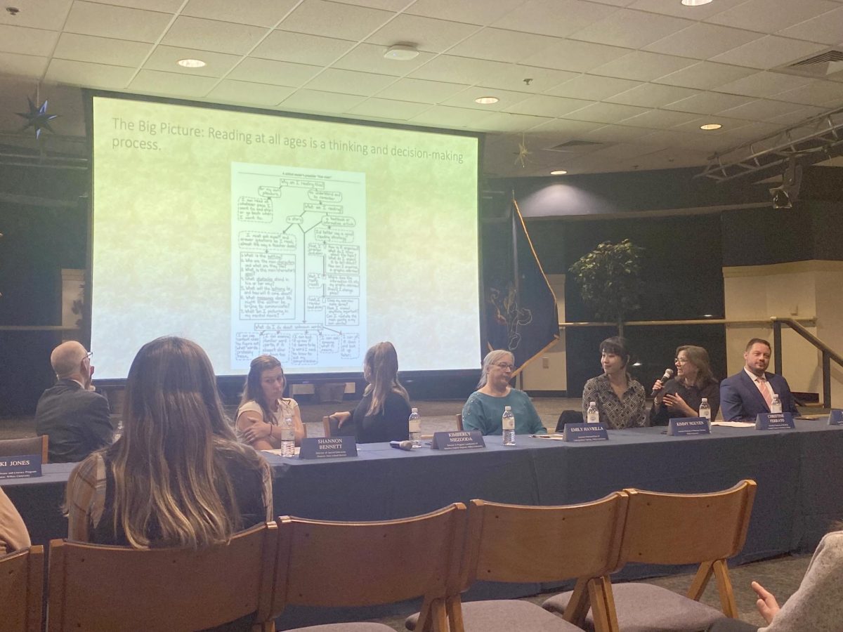 The childhood literacy forum included a panel of eight speakers, each explaining what they have done to help children and what still can be done going forward.