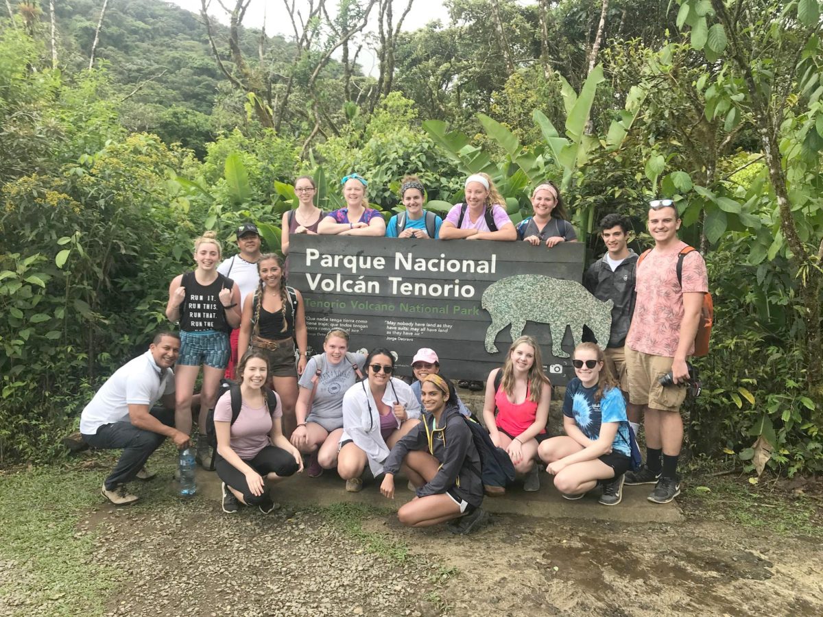 Participants took a side hike at a local national park to observe wildlife and birds. In this region, the rainforest only exists at higher elevations so students were able to observe dry tropical forest and rainforest 