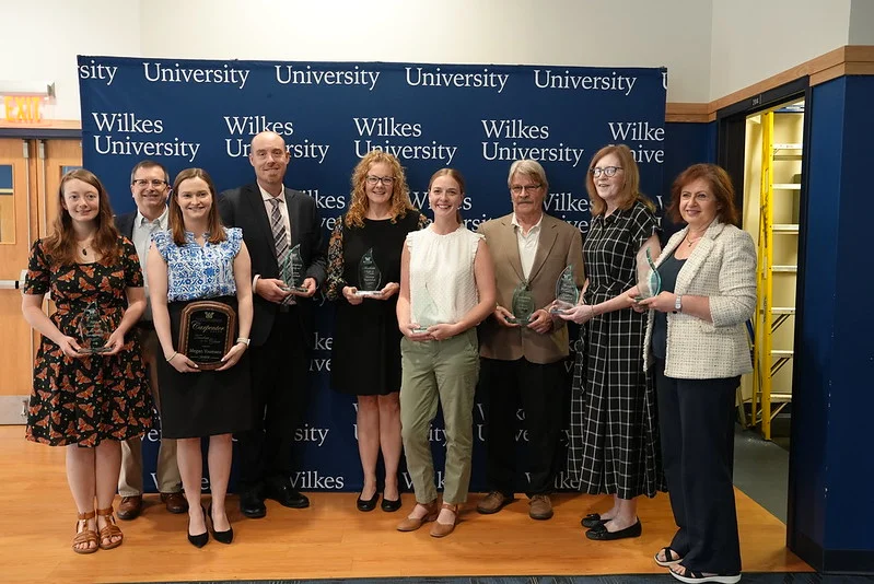 2025 TREC Award recipients are, from left, Amy Miles Yanagitsuru, Don Mencer, Megan Youmans, Adam VanWert, Marcia Harowicz, Kaitlyn Langendoerfer, Will Terzaghi, Cynthia Chisarick and Mona Pearl. Absent from photo are Shelli Holt-Macey and Lisa Kadlec.