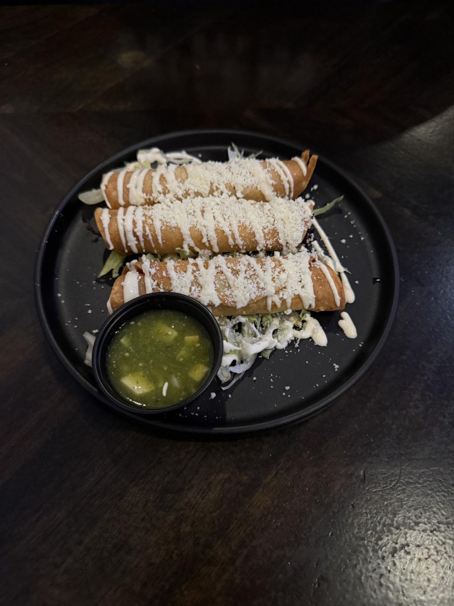 Spicy chicken flautas