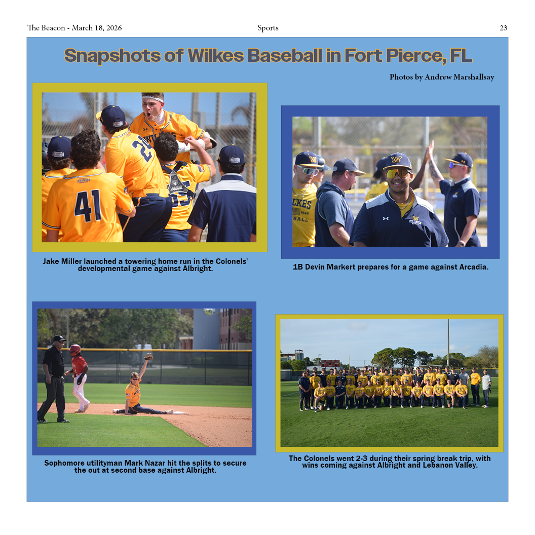 Snapshots of Wilkes Baseball in Fort Pierce, FL.