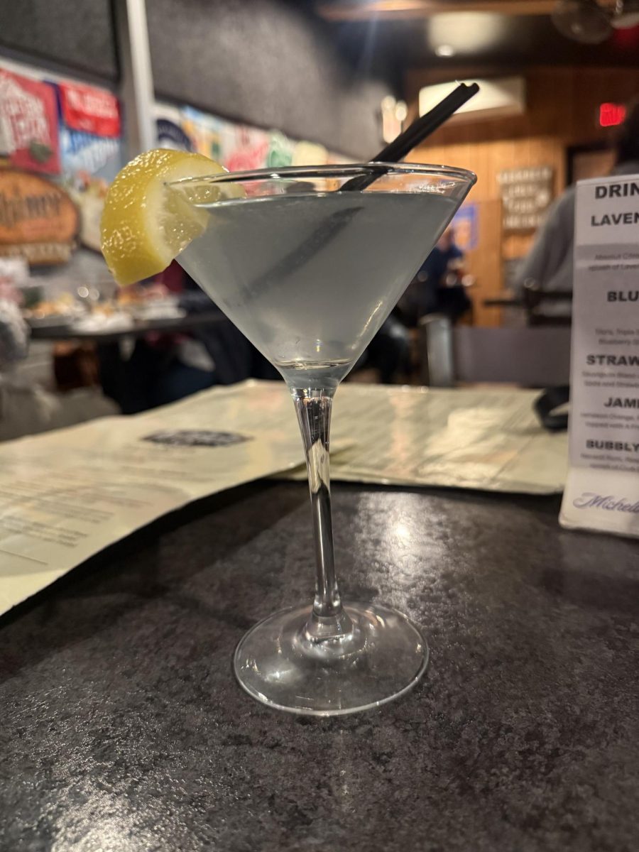 Lavendar lemon drop martini